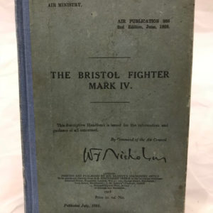 The Bristol Fighter Mark IV Air Publications 866 2nd Edition, June 1928 - The Nook Yamba Second Hand Books